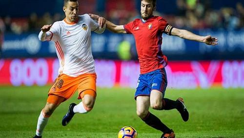Valence contre Osasuna