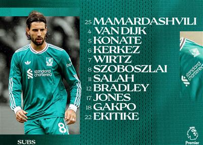 Match à l'extérieur de Liverpool contre Brentford : Wirtz et Ekitic débutent, Salah continue de jouer