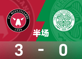 Mi-temps de la Ligue Europa : Gegocha a réussi 1 tir et 1 passe, Midtjylland 3-0 Celtic