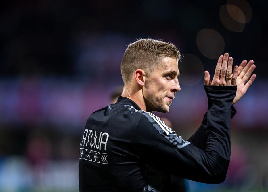 Attaquant letton : Nous avons peut-être défendu la plupart du temps, mais nous avons fait de notre mieux pour gagner lors du dernier match