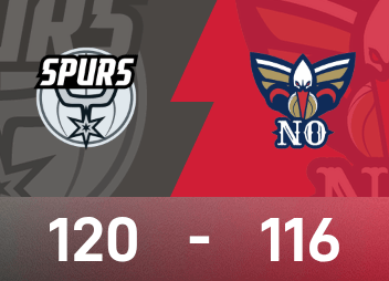 Rapport du match NBA : Bunyama a 29 points et 9 blocs, les Spurs ont battu de peu les Pélicans 120-116 en prolongation