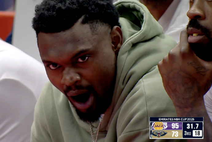 J'ai sommeil ! Score du gros match des Pélicans et position de course, Zion bâillait sur le banc